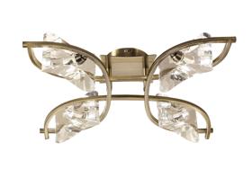 Kromo Antique Brass Ceiling Lights Mantra Flush Fittings